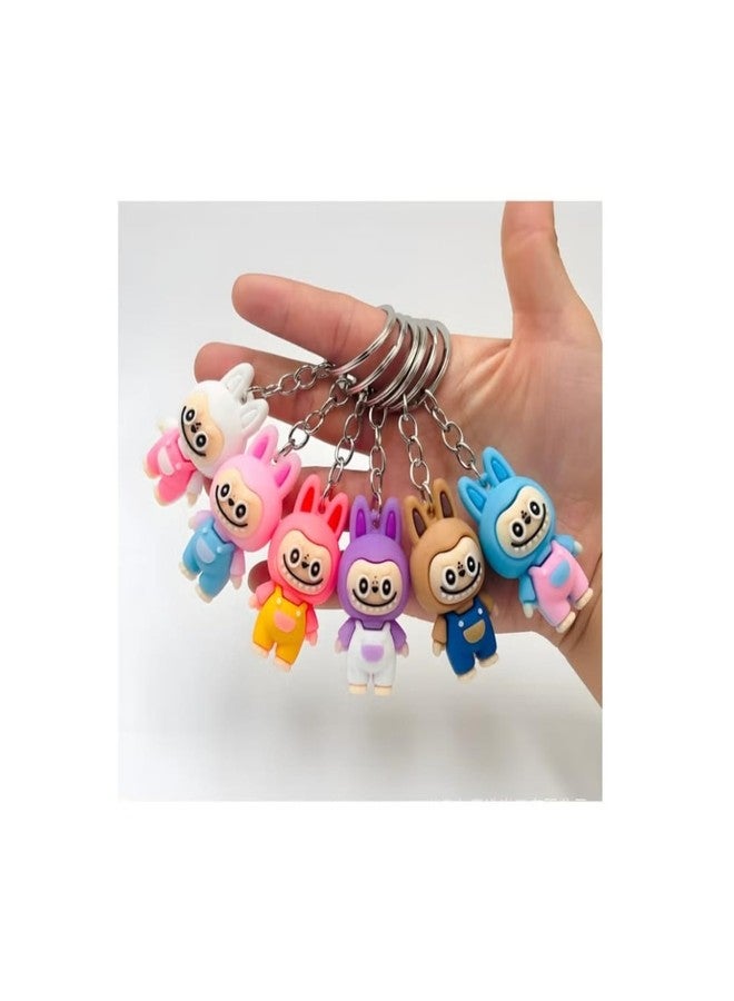 ARTLABEL Cute Keyring Key Chain For Kids Boys Girls & Children Best for Birthday Return Gifts (Laboo (Pack of 12)) - Image 2
